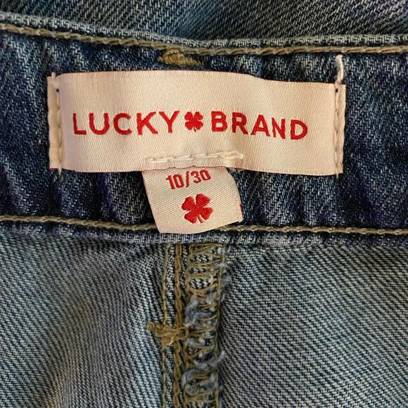 Lucky Brand Size 10 30 High Rise Wide Leg Crop Jeans Cropped - Picture 5 of 9
